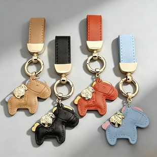 sasakey马年小马汽车钥匙扣马上有钱包包挂件个性创意高档挂饰女