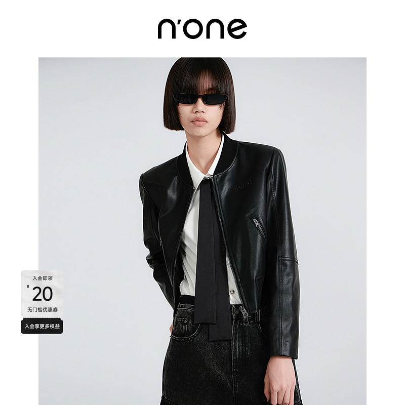 none棒球夹克领机车风外套