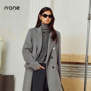 双面呢大衣女中长款 新款 过膝垂感外套通勤百搭显瘦 2025冬季 none