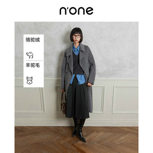 新款 冬季 毛呢外套女 高级感骆驼绒双面羊绒大衣女中长款 none