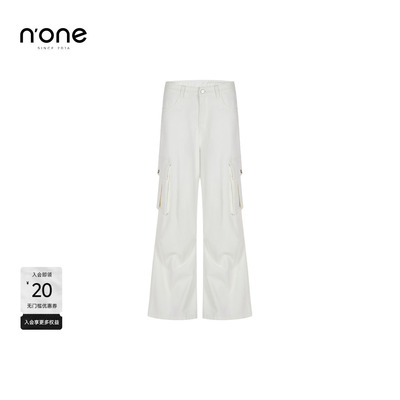 none工装风百搭大口袋阔腿裤