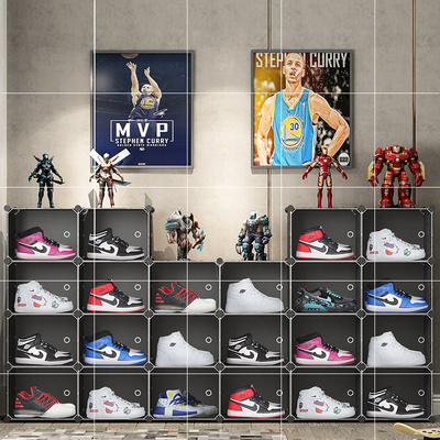 速发Thickening+transparent+box+for+shoes+drawer+type+shoe-bo