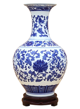 景德镇书房博古架插花瓶陶瓷器