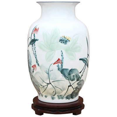 景德镇手绘现代中式风礼品插花器