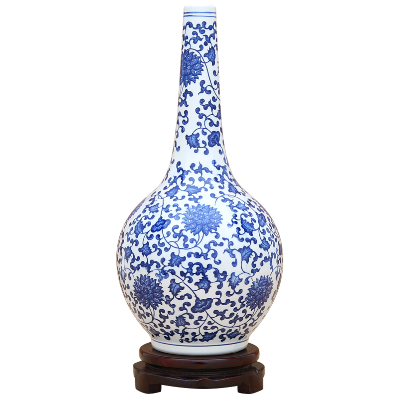 景德镇仿古风青花瓷办公室装饰品