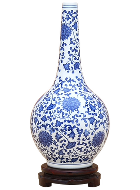 景德镇仿古风青花瓷办公室装饰品