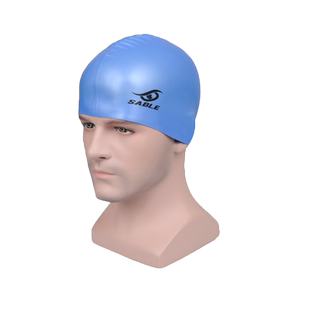 SABLE黑貂男女长发时尚防滑防水硅胶泳帽专业护耳成人大游泳帽子