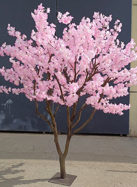 仿真樱花树桃花树大型绿植造景装饰花景点四季开花商场布置许愿树