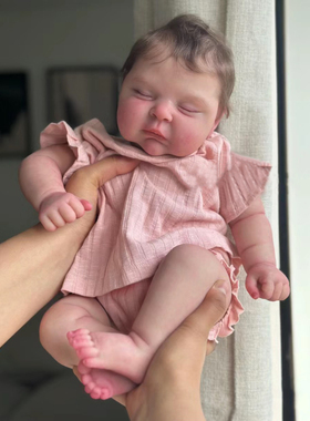 49厘米仿真婴儿洋娃娃peaches可爱宝宝 纯手工高端制作