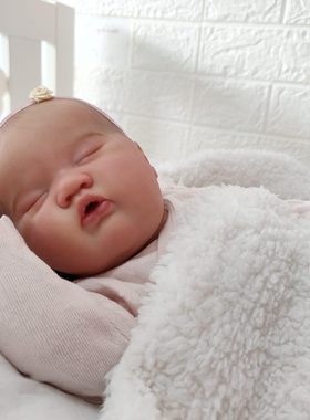 50厘米新生儿宝宝 仿真婴儿重生娃娃Alisha手工精细制作 静脉可见