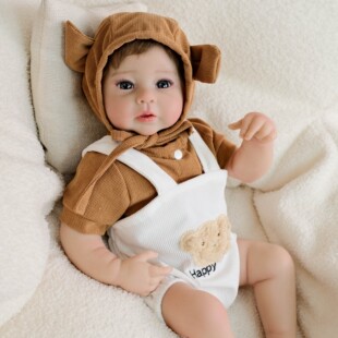 NPK正版19inch小熊背带裤重生娃娃Raven3D皮肤跨境货源送礼物佳品