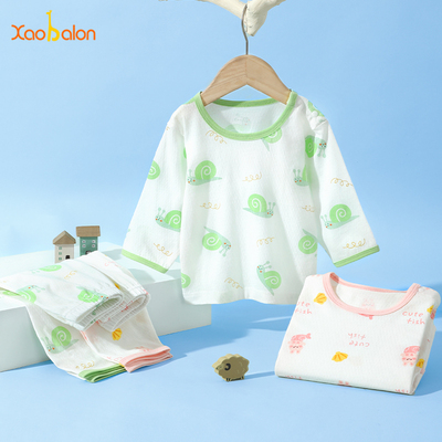 儿童夏季纯棉空调服套装