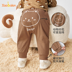 宝宝春秋纯棉大屁屁裤男女童宽松PP裤