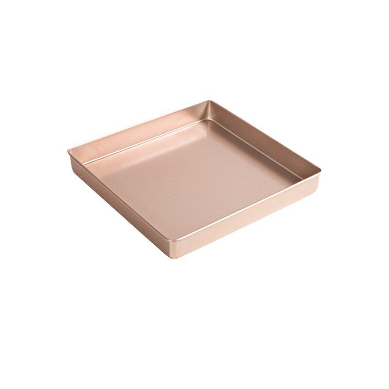 加厚正方形家用烤盘蛋糕卷牛轧糖饼干烘焙模具烤箱用不粘28*28CM