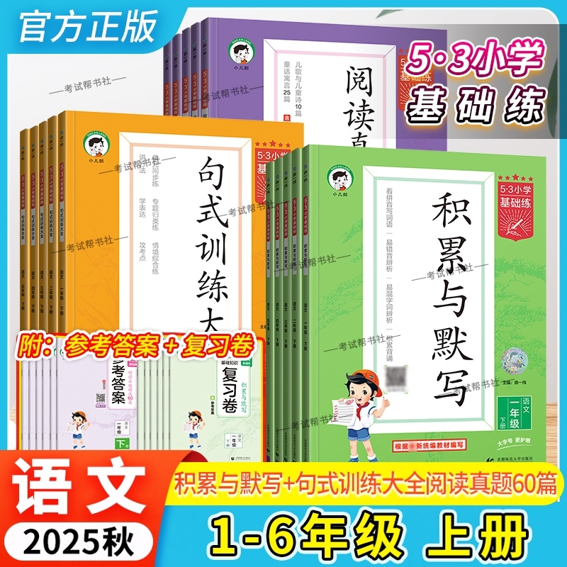 53基础练句式训练阅读真题积累