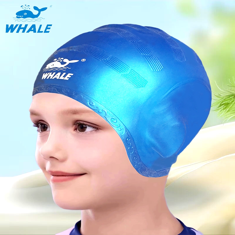 鲸鱼儿童游泳帽男女加大