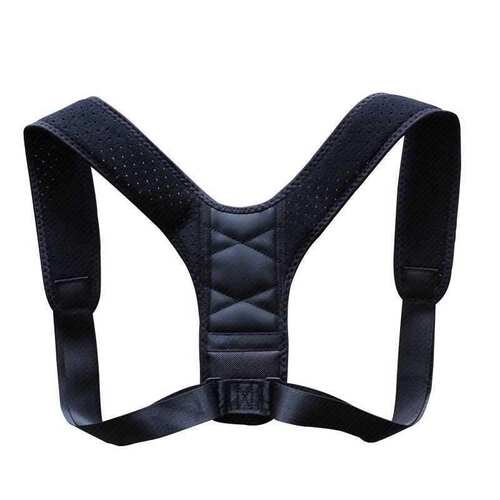 back with correct black hunchback posture orthopaedic