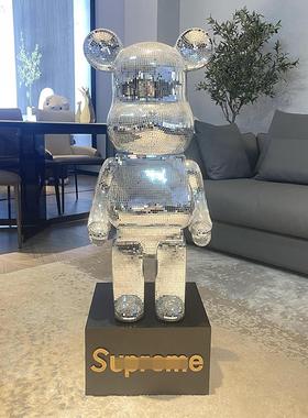 网红卡通暴力熊存钱罐现代简约电视柜轻奢大号落地创意装饰品摆件