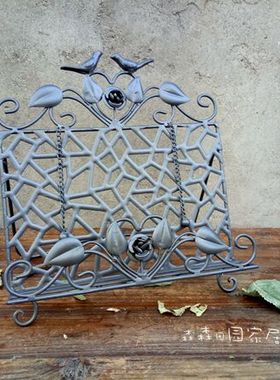 样品镂空复古做旧书架家居装饰