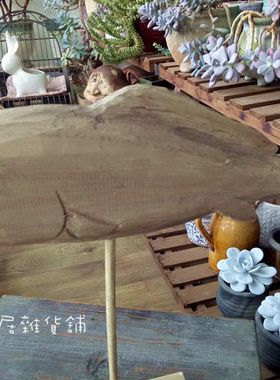 美式乡村风实木家居客厅软装饰品