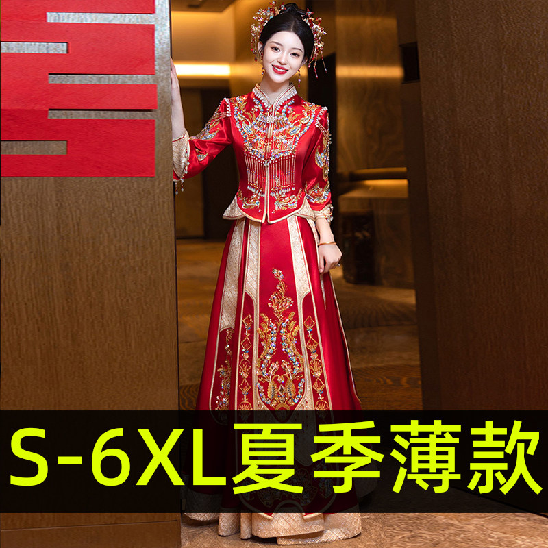 大码胖MM显瘦孕妇遮孕肚子秀禾服图片