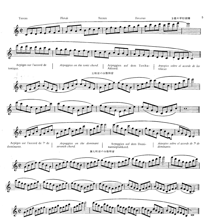 marcel mule穆勒萨克斯音阶琶音练习一