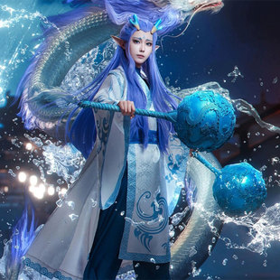 敖丙的武器盘龙双龙大冰锤小孩儿童舞台表演服装龙角便宜轻的棒槌