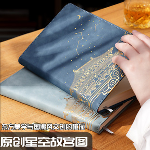 笔记本本子定制a5故宫文创2026年新款高颜值记事本私人硬壳复古日记本成人办公用工作会议记录本可印logo批发