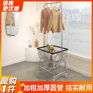 店道具货架 服装 店衣架展示架橱窗陈列架直播间拍照挂衣架落地女装