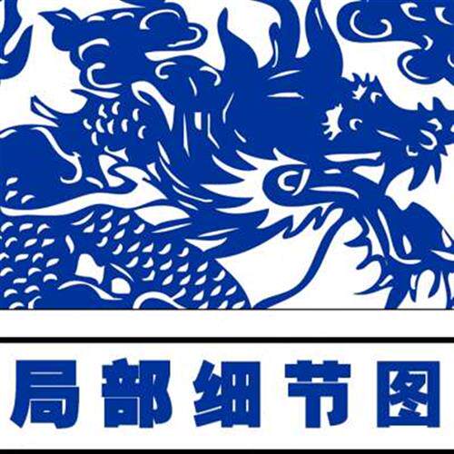 青花瓷花瓶剪纸图案黑白打印底稿12张高清中国风手工刻纸图样素材