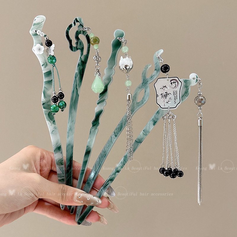 古风流苏儿童发簪新中式女孩发钗