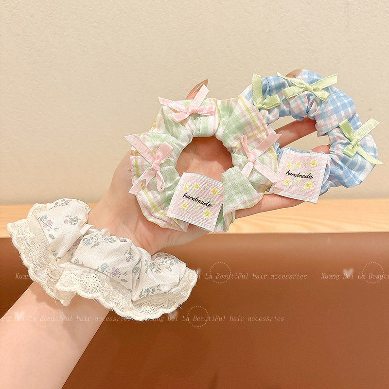 森系花边大肠发圈女童扎头发皮筋