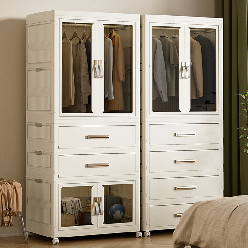 简易衣柜家用卧室宝宝小衣橱儿童房出租屋可折叠衣服整理收纳柜子