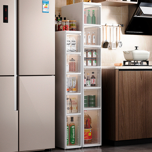 夹缝收纳柜厨房窄缝隙多层置物架抽屉式免安装浴室卫生间储物柜子