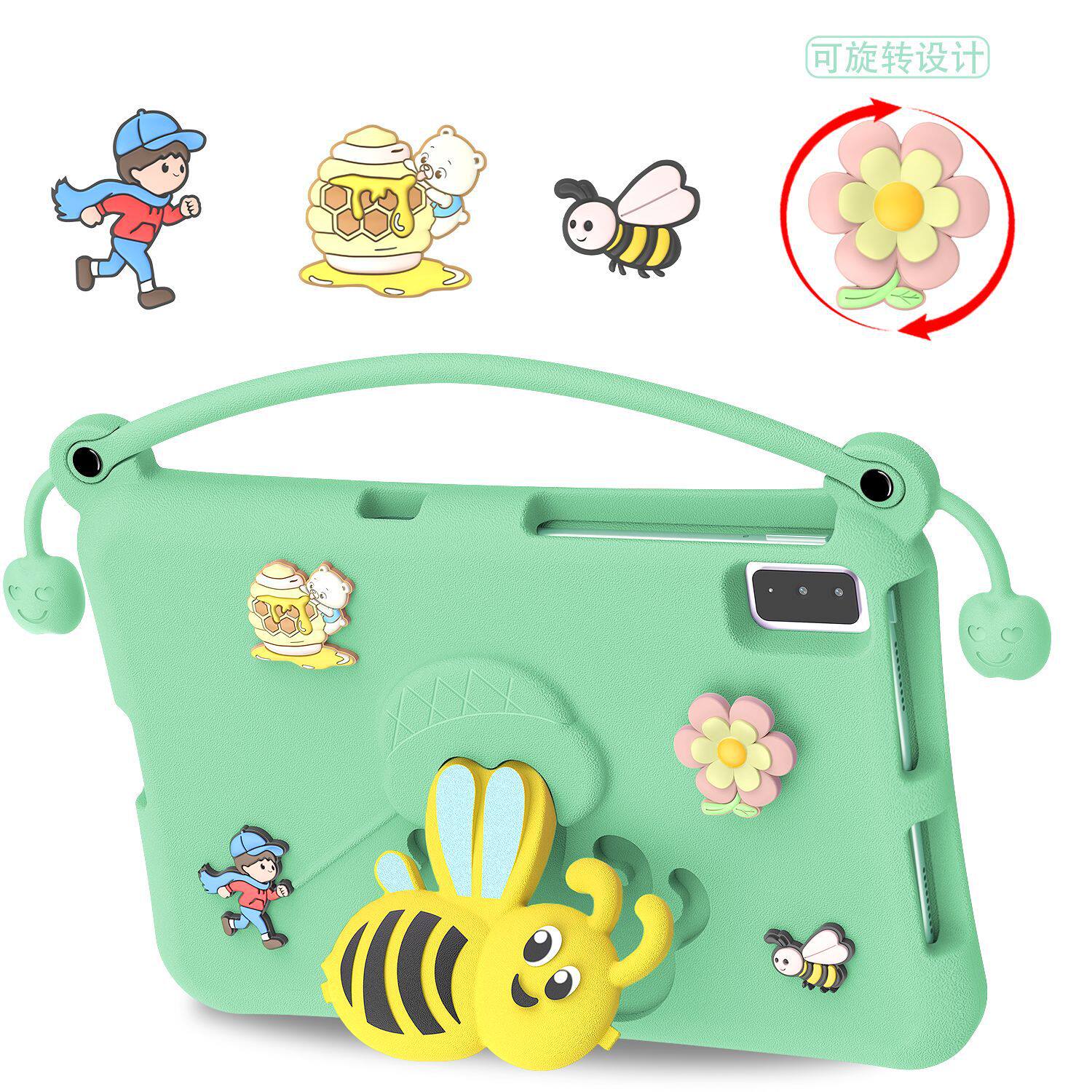 适用于三星S6 Lite 10.4"P610/P20平板保护套T500防摔宝宝电脑壳