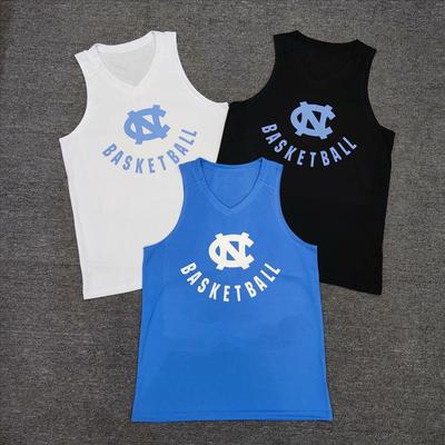 北卡篮球训练背心男宽松速干透气