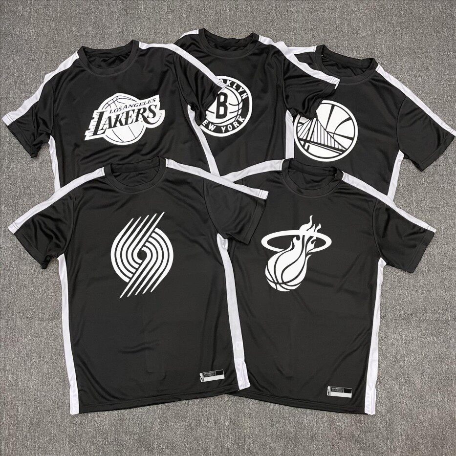 新款湖人詹姆斯短袖篮网欧文哈登库里篮球大码训练服速干运动t恤
