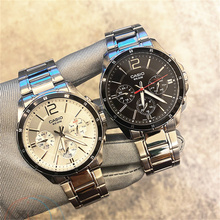 卡西欧手表男CASIO MTP-1374L-1A 1375D 1384三眼防水时尚男士