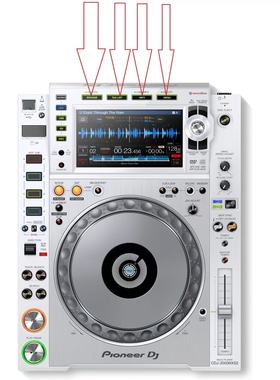 先锋CDJ2000nexus打碟机2000NXS2按键BROWSE TAG LIST外壳DAC2807