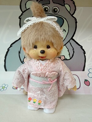 蒙奇奇 monchhichi 日本正版 和服限定 蕾丝和服硬体 S号女生现货