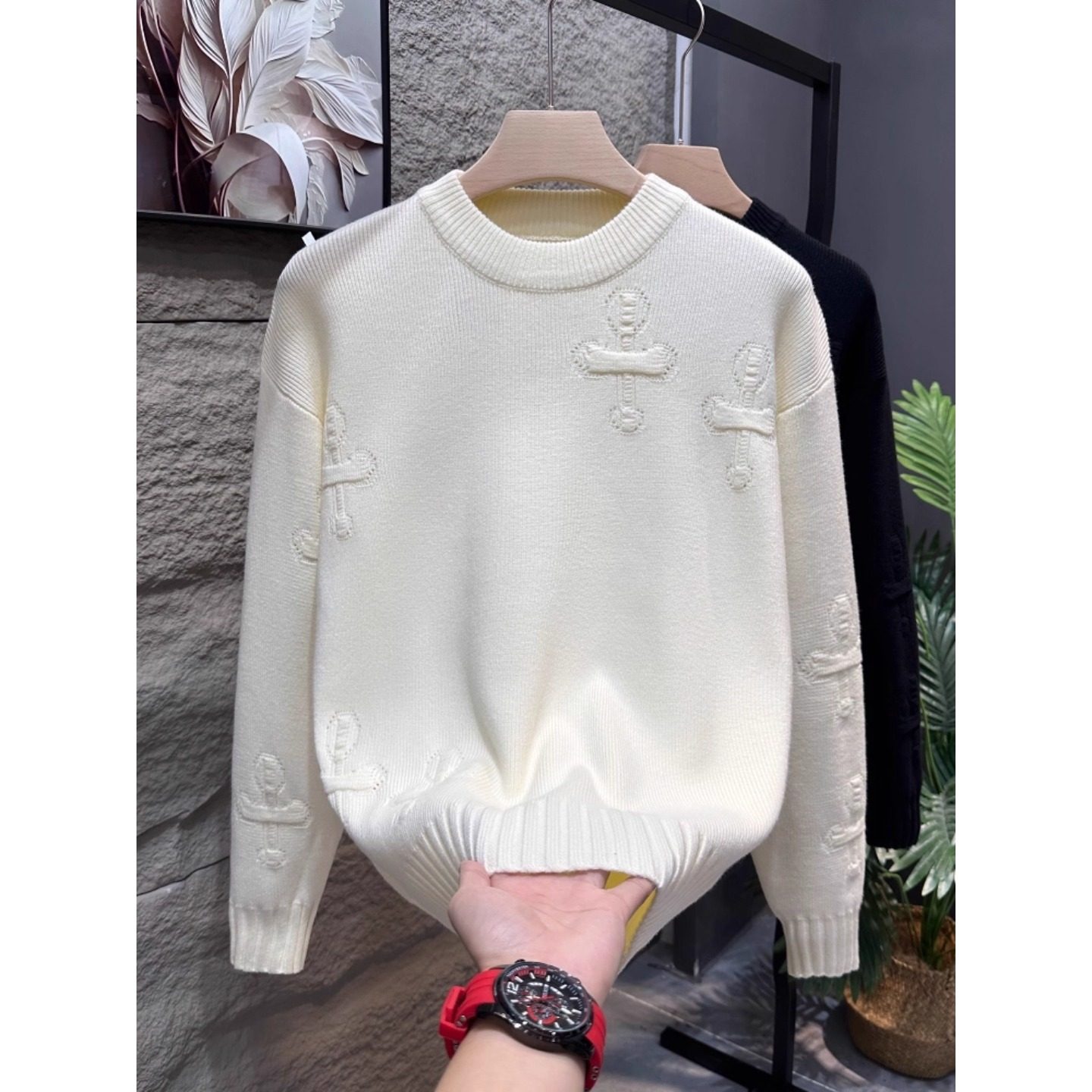 男士毛衣2025新款秋冬季加厚线衣