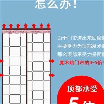 定制空调门帘n厨房防油烟夏q季隔热帘子磁性防风隔断冷气防蚊塑料