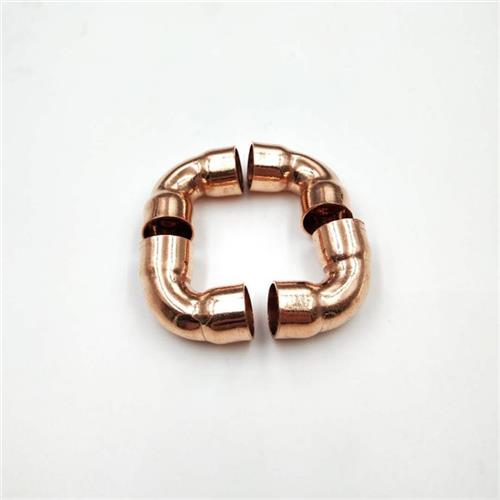 空调制冷配件紫铜接焊90度弯头铜管弯头双承口焊接铜口内径6 32