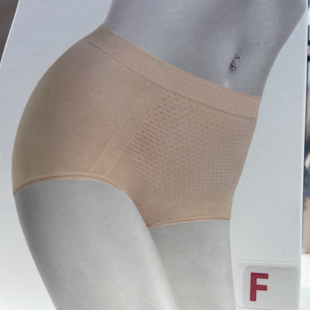 2条莎奴亚MNK纯色女大码高腰平脚裤女士柔软锦纶无缝氨纶提臀內裤