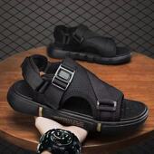 休闲沙滩两用拖鞋 户外懒人可开车司机专用防滑防臭男士 男夏季 凉鞋