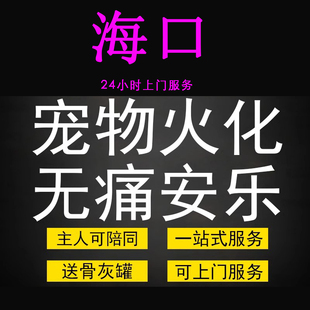 海口市宠物火化殡葬狗狗猫兔子善终骨灰制作纪念品无痛安乐上门服