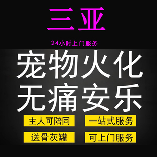三亚市宠物火化殡葬狗狗猫兔子善终骨灰制作纪念品无痛安乐上门服