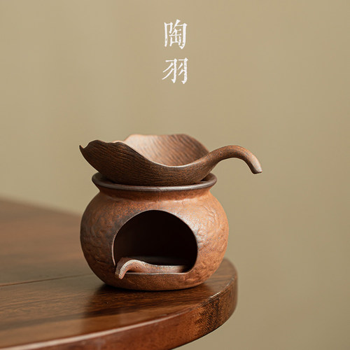粗陶复古耐热炭火煮茶炉