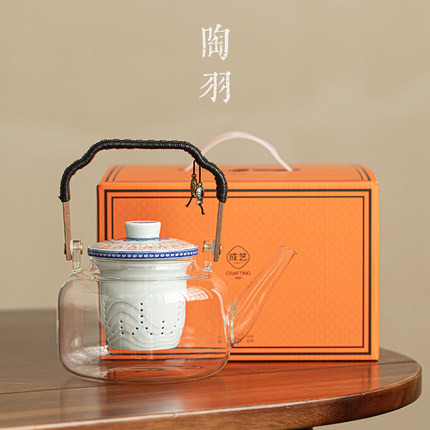 高硼硅玻璃千佛煮茶壶大容量玻璃壶耐高温电陶炉烧水壶泡茶专用