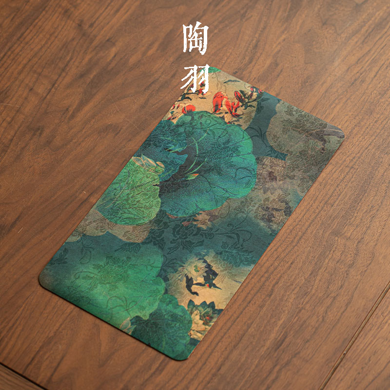 新中式禅意双面茶席家用干泡茶桌垫布轻奢茶布茶巾功夫茶具配件